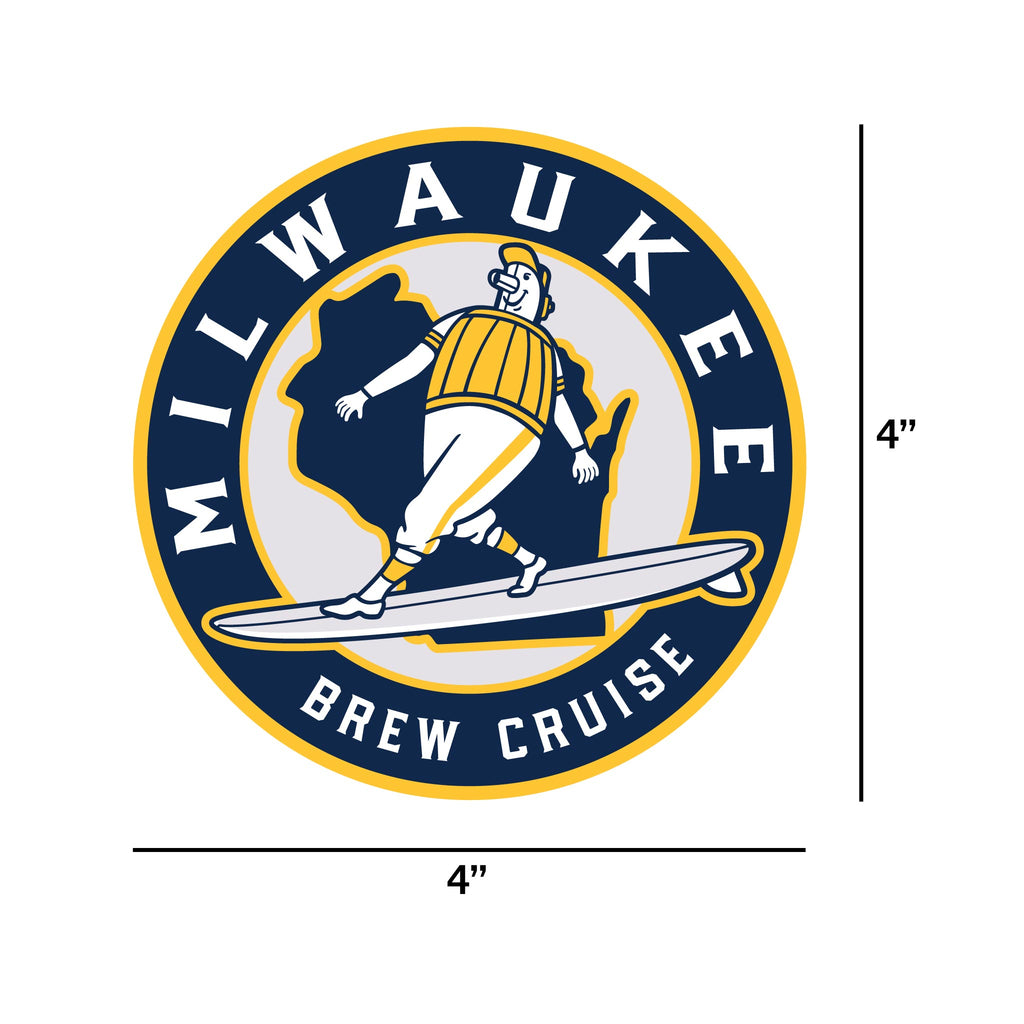Milwaukee Brew Cruise Sticker