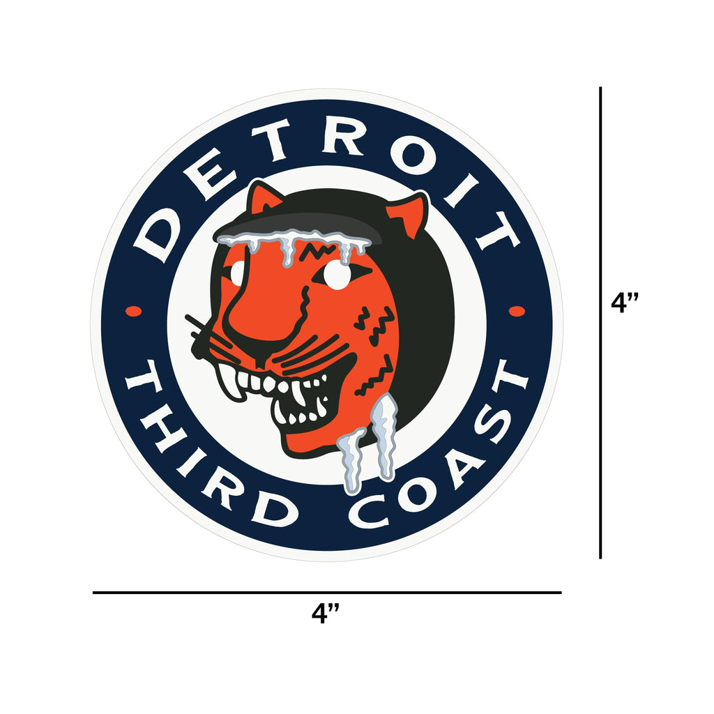 Detroit Ice Beard Sticker
