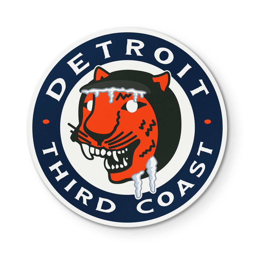 Detroit Ice Beard Sticker