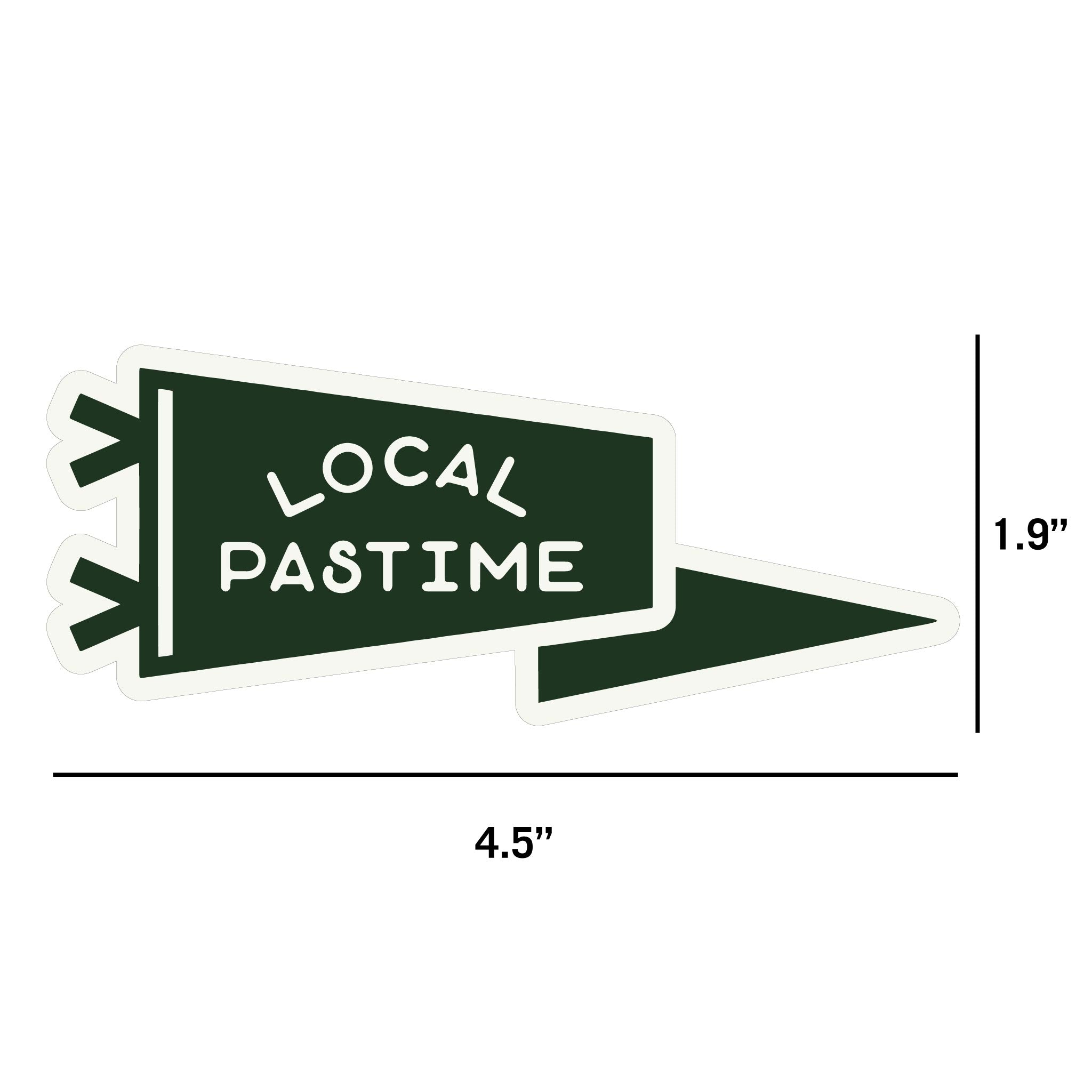Local Pastime Pennant Sticker