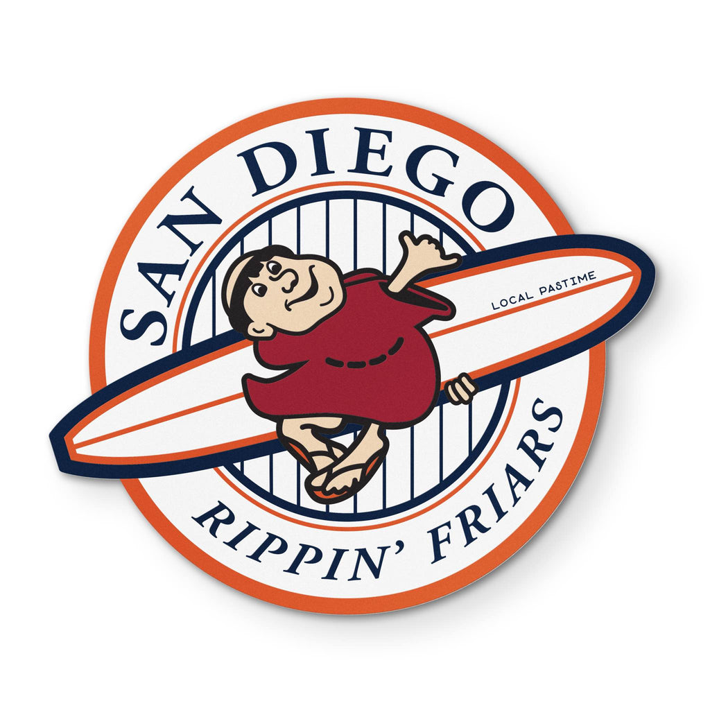 San Diego Rippin' Friar 90's Sticker
